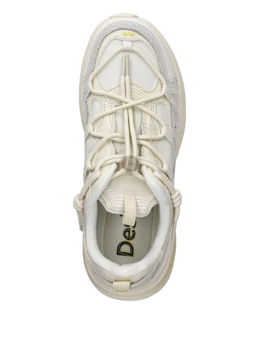 Desigual Lace-up Low-top Sneakers In Neutral