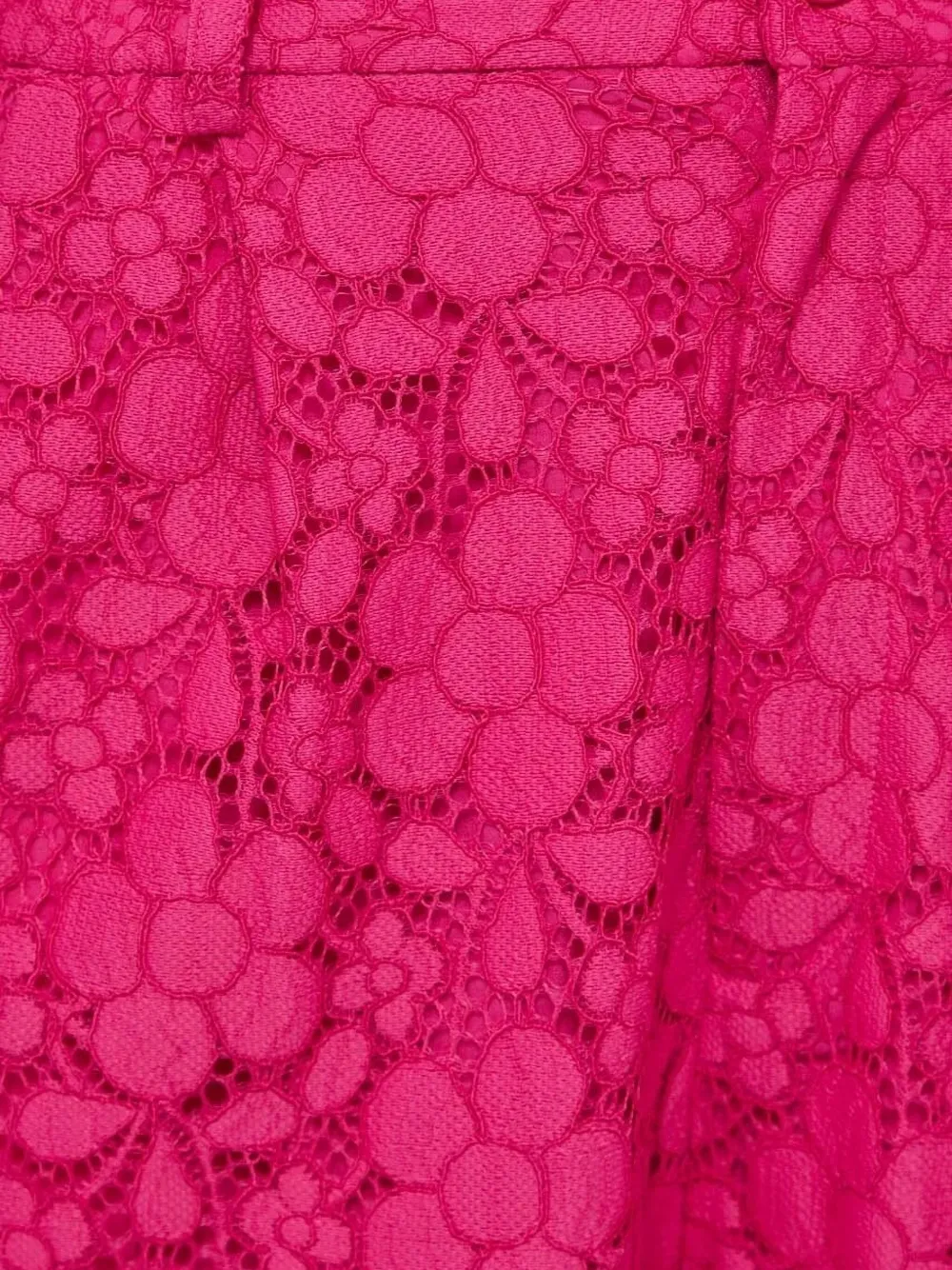 Desigual Broek met bloemenkant Roze