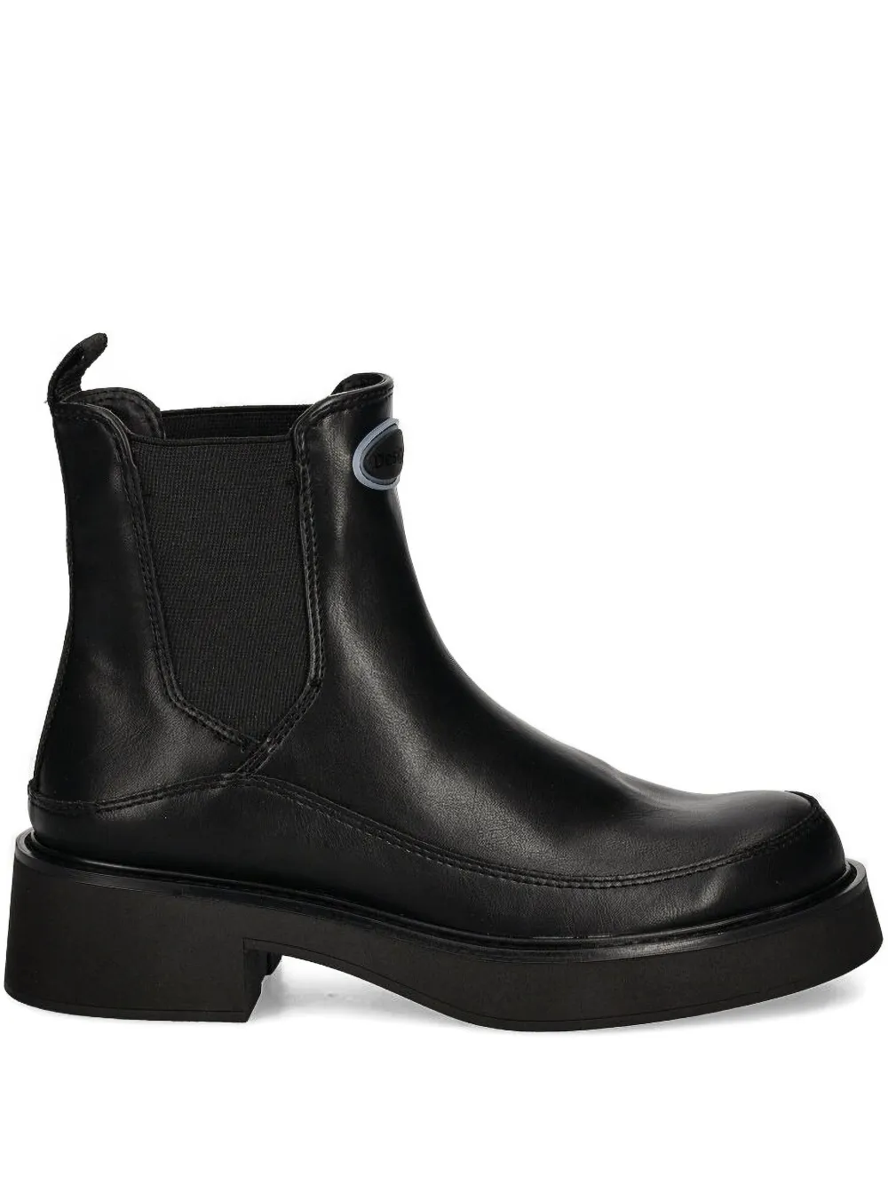 Desigual Platform Chelsea Boots In Black