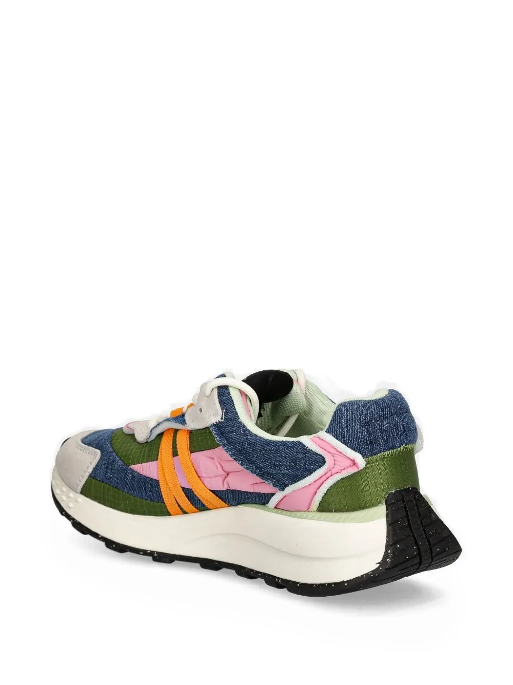 Desigual Sneakers met vlakken en veters Blauw
