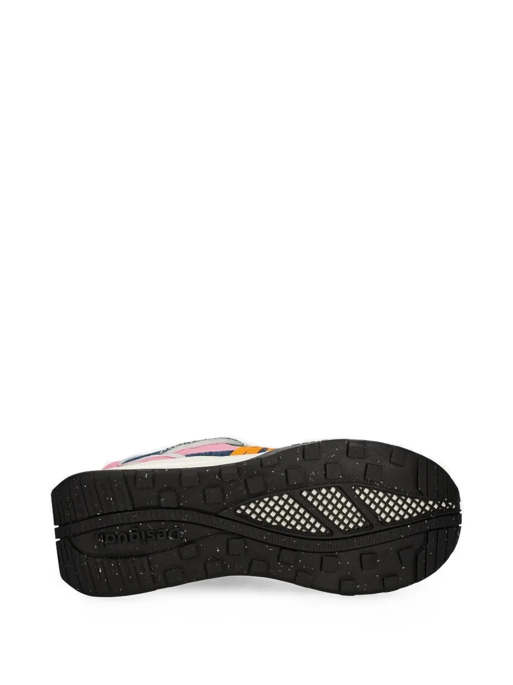 Desigual Sneakers met vlakken en veters Blauw