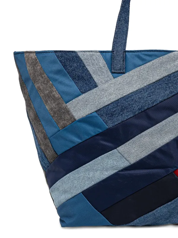 ✨美品✨　Porter Classic デニム　ハンドバッグ　パッチワーク 64478785eab76bc493c9584837c3e2