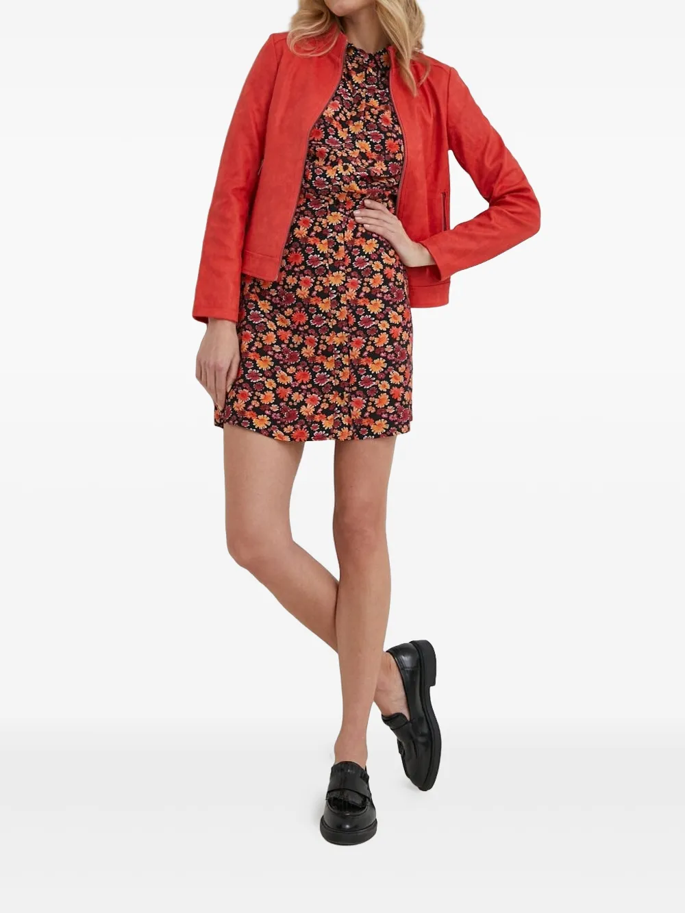 Desigual Mini-jurk met bloemenprint - Rood