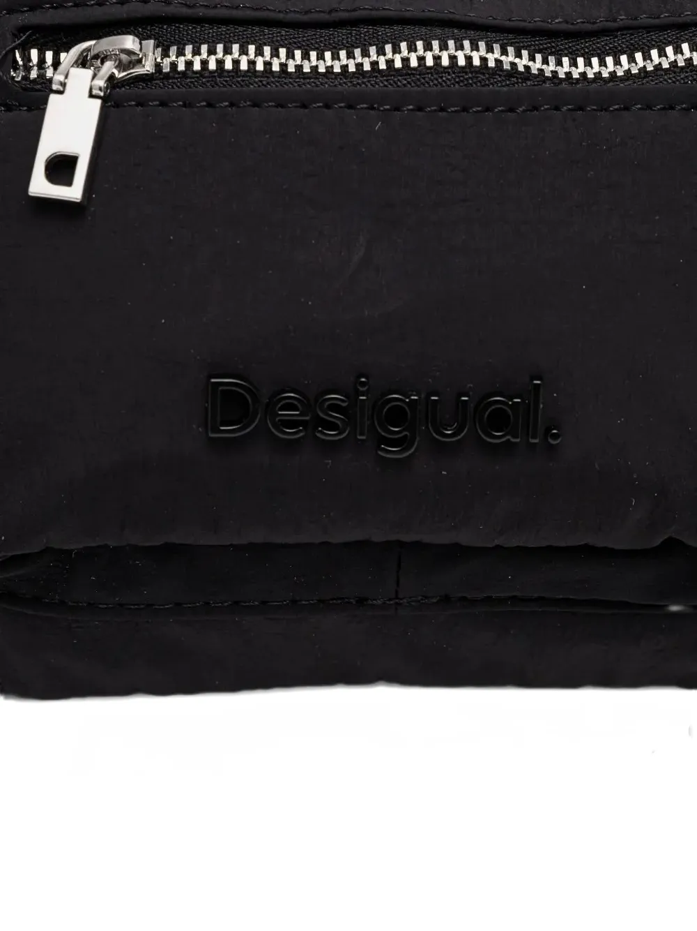 Desigual Rugzak met ritssluiting en handgreep Zwart