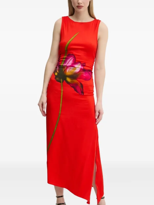 Asymmetric Outfit Desigual Desigual Orchid-print Asymmetrical