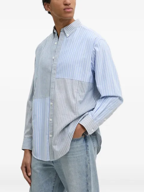 Desigual striped panelled shirt