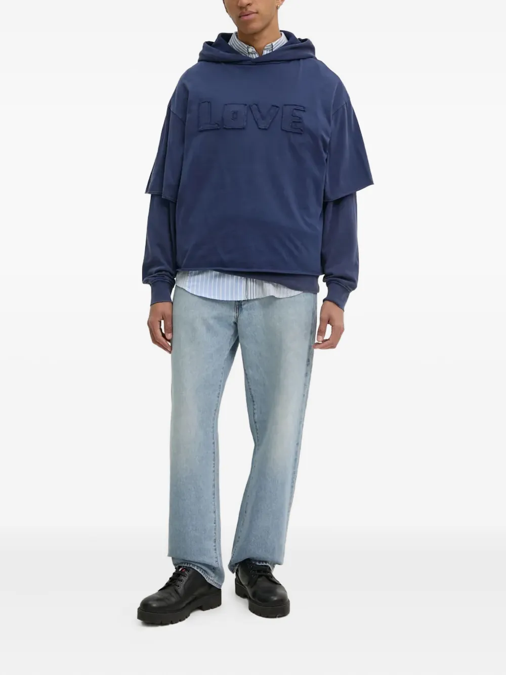 Desigual Gestreept overhemd - Blauw