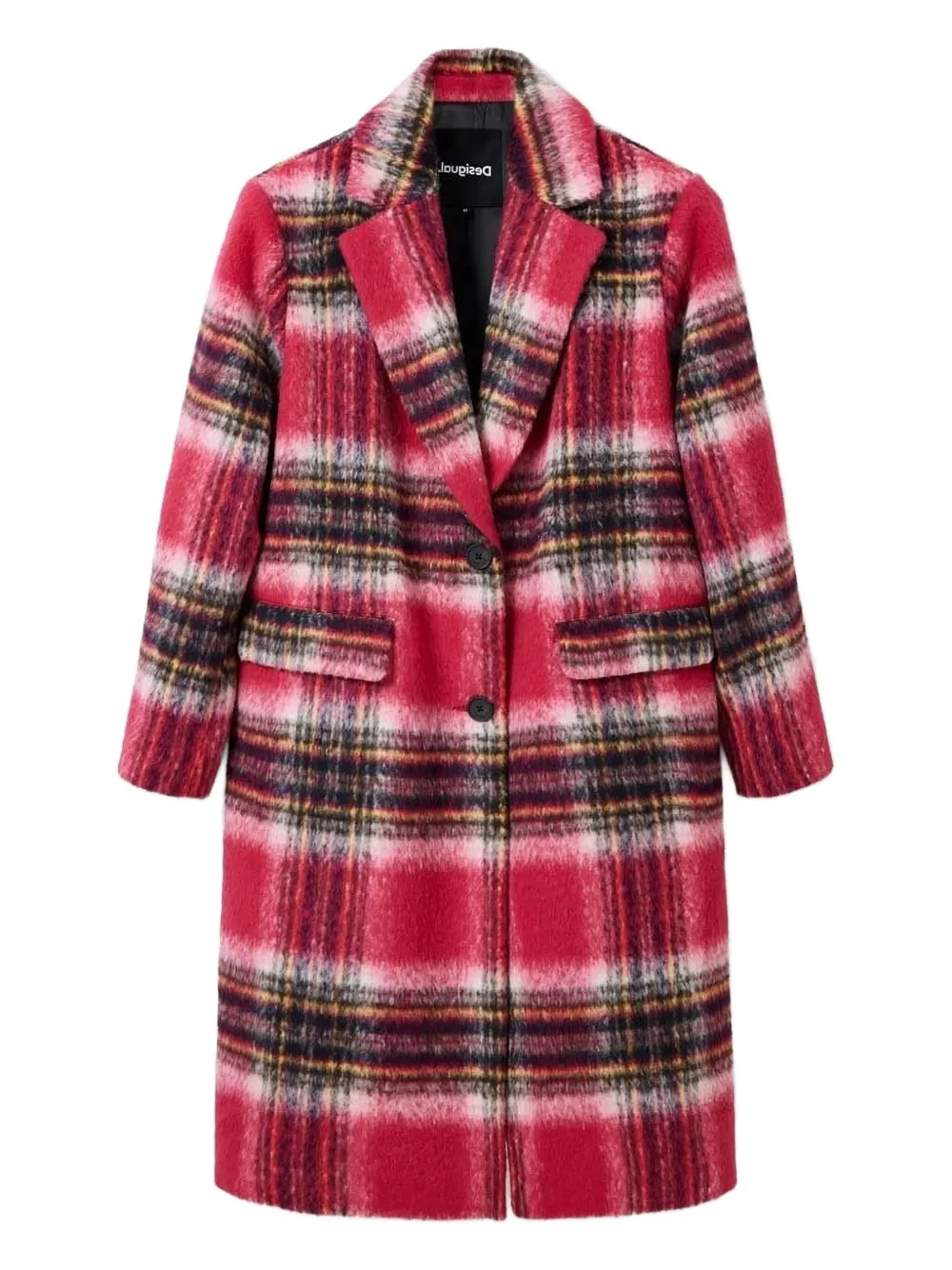 Desigual チェック シングルコート - レッド Desigual チェック シングルコート - レッド