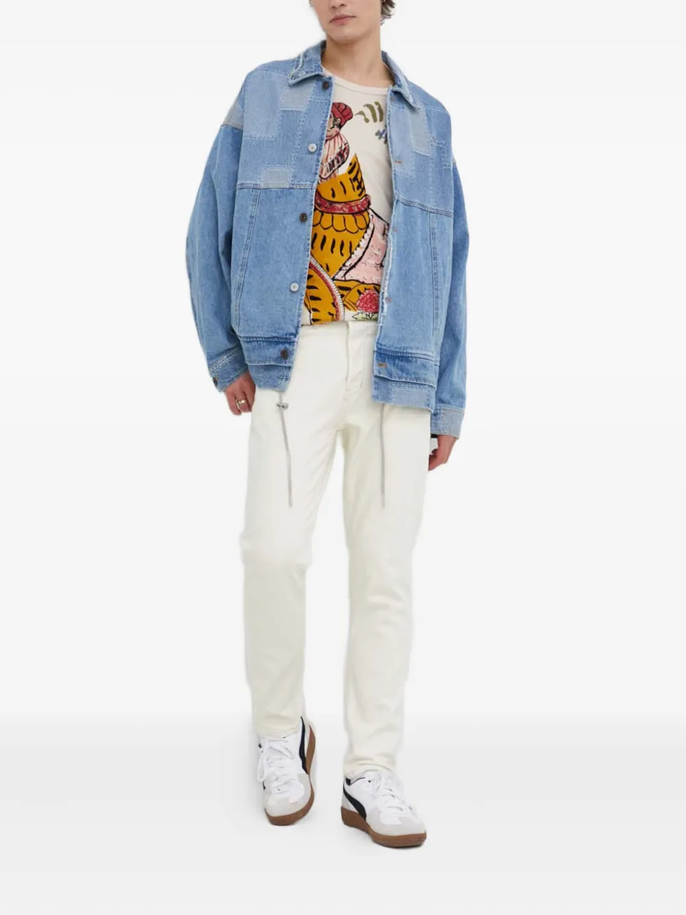 Desigual patchwork denim jacket | Denim Jackets | Image 2