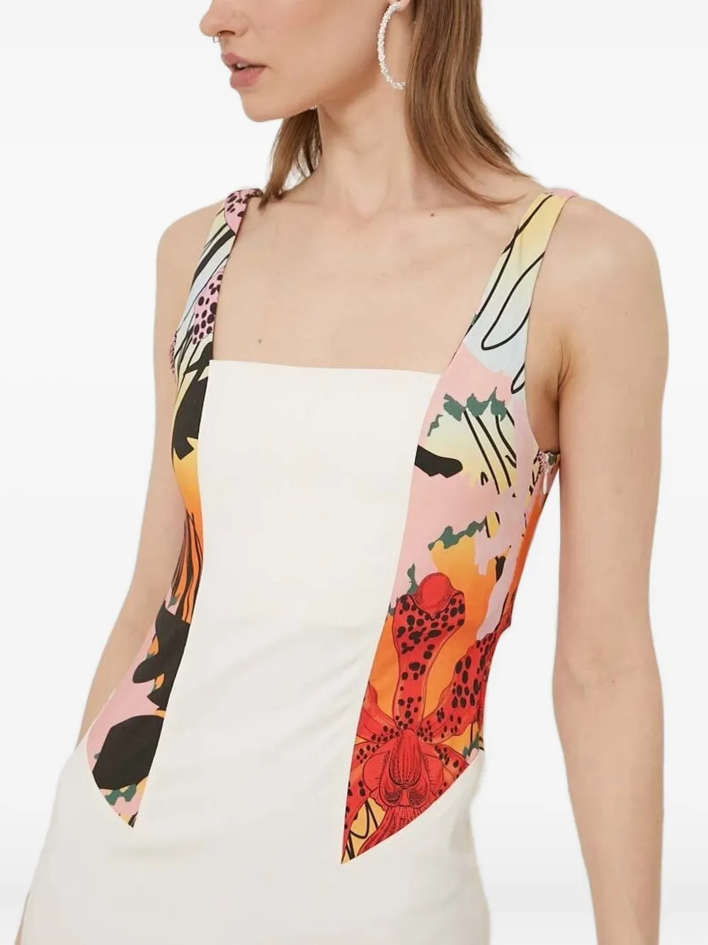 Desigual Jurk met bloemenprint Wit