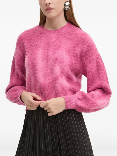 Desigual pull en maille côtelée