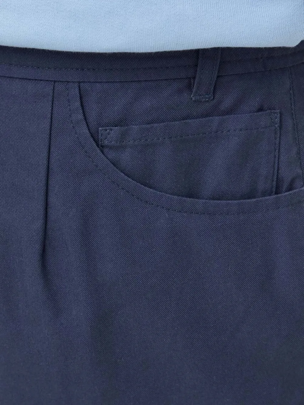 Desigual Broek met geplooide zak Blauw