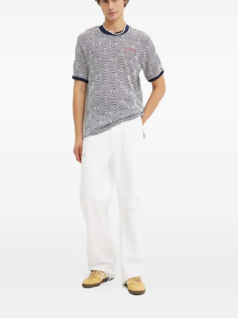 Desigual distressed logo jeans
