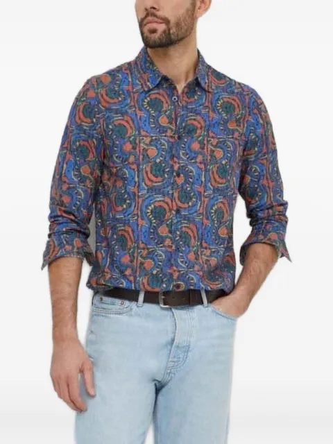 Desigual abstract-print long-sleeve shirt