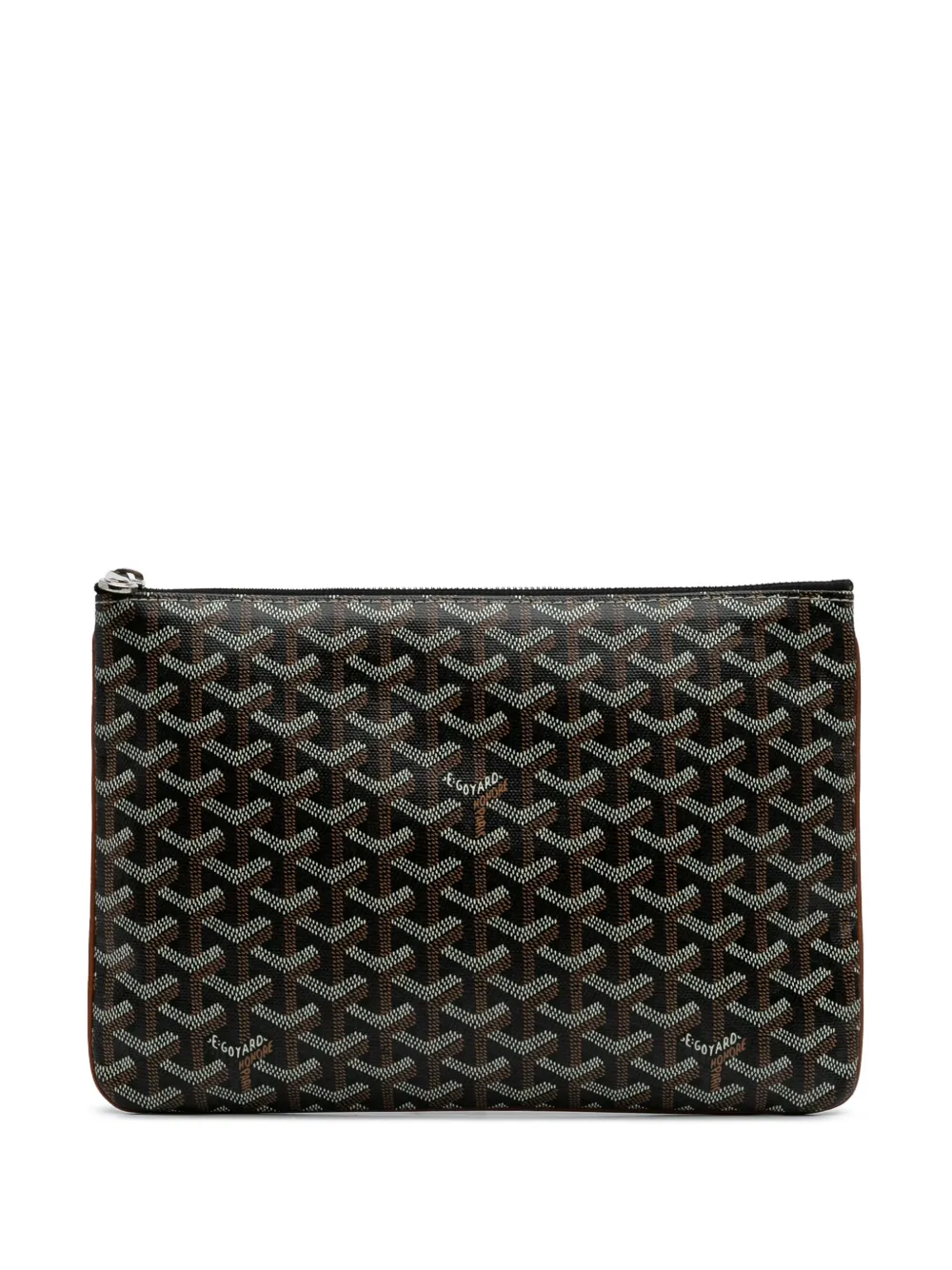 Goyard Pre-Owned 2016 ゴヤールディン セナ MM クラッチバッグ - ブラック Goyard Pre-Owned 2016 ゴヤールディン セナ MM クラッチバッグ - ブラック