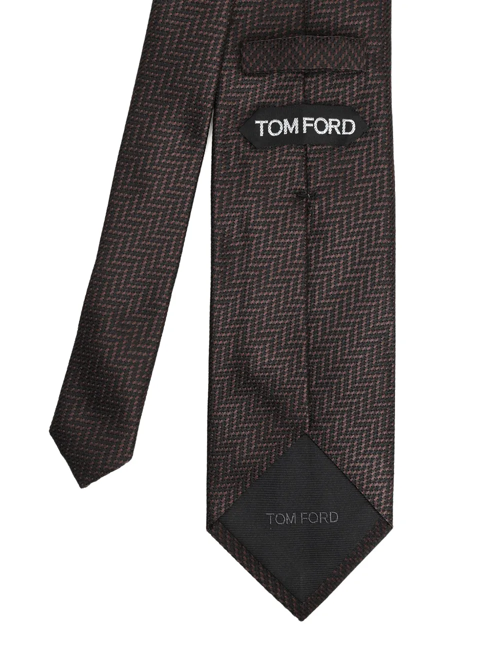 TOM FORD Stropdas met patroon Bruin