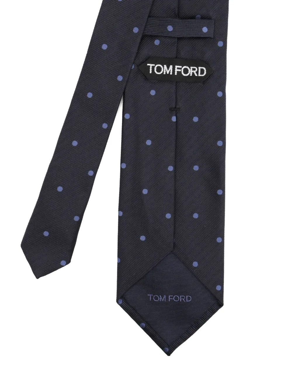 TOM FORD Stropdas met stippen Blauw