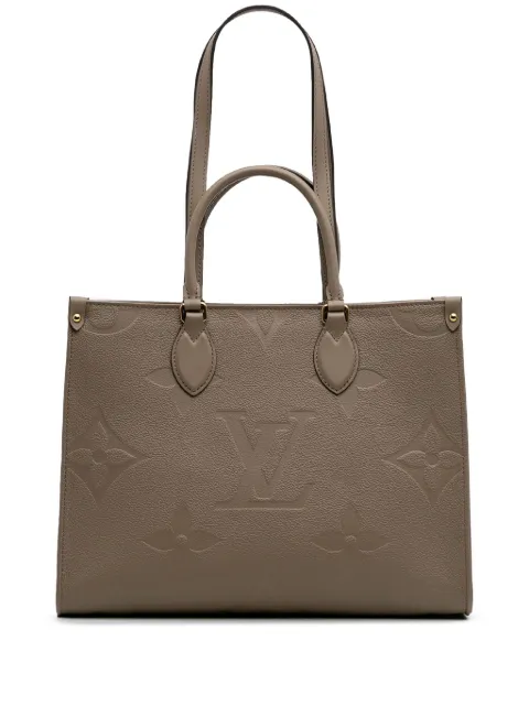 Louis Vuitton Pre-Owned bolsa satchel Onthego MM en Monogram Empreinte 2021-2025