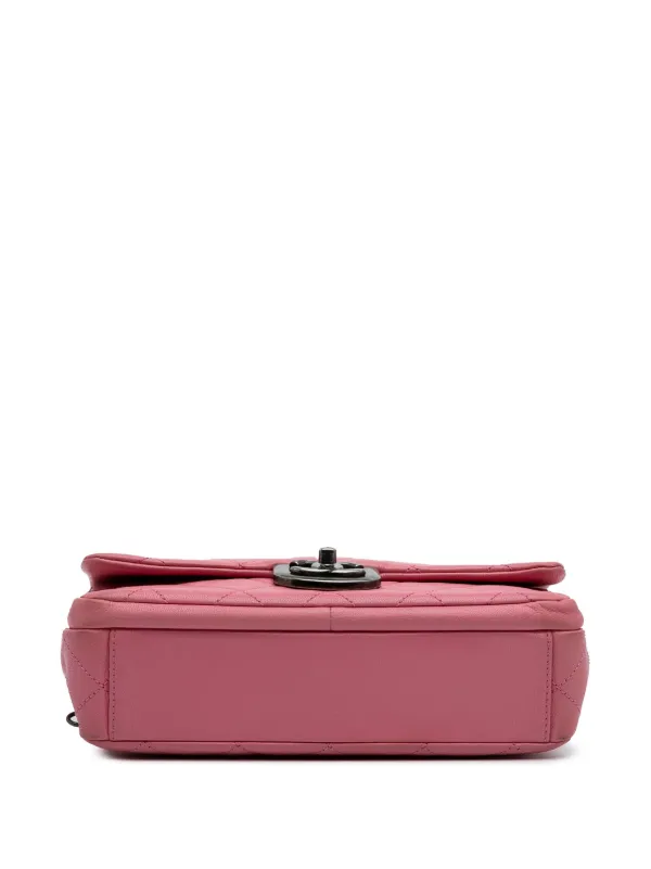 CHANEL Pre-Owned 2016-2017 スモール マトラッセ シャイニー ゴート 