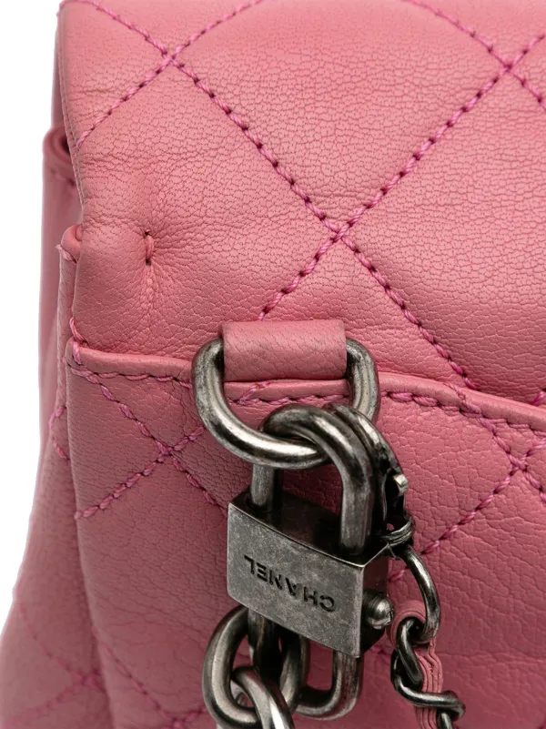 CHANEL Pre-Owned 2016-2017 スモール マトラッセ シャイニー ゴート 