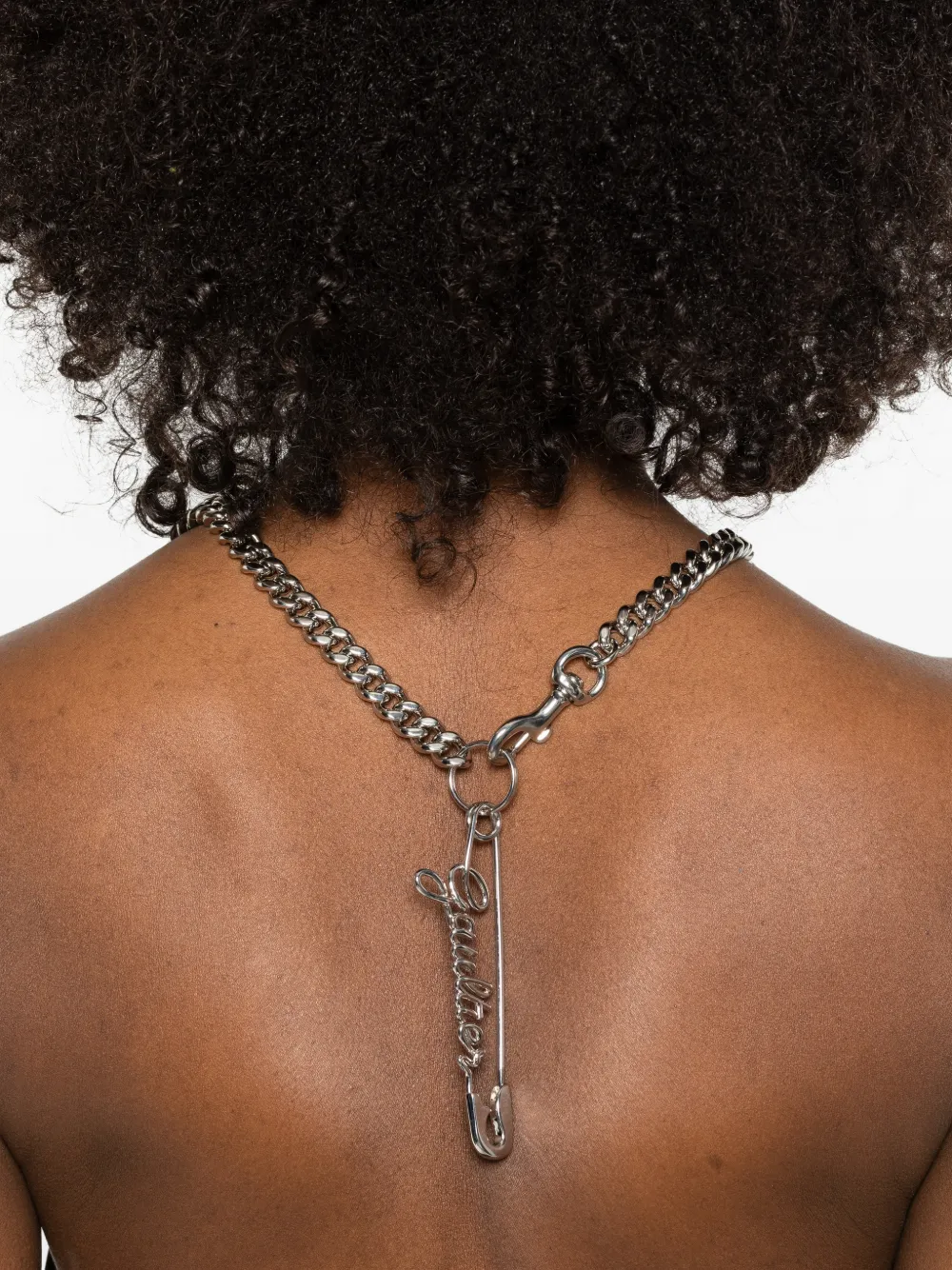 Jean Paul Gaultier chain necklace - Zilver