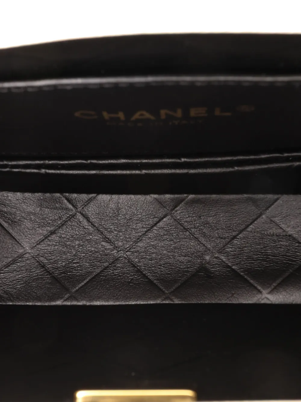 Pre-owned Chanel 2021-2025 Cc Quilted Lambskin Round Moon Messenger Flap Crossbody Bag