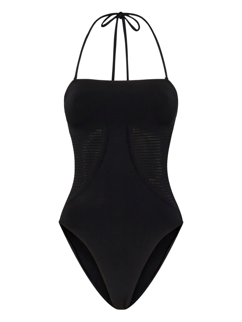 Wolford halter-neck mesh swimsuit Zwart