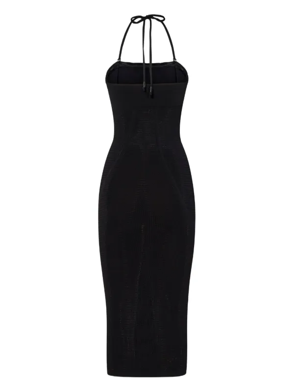 Wolford Halterneck Midi Dress | Black | FARFETCH