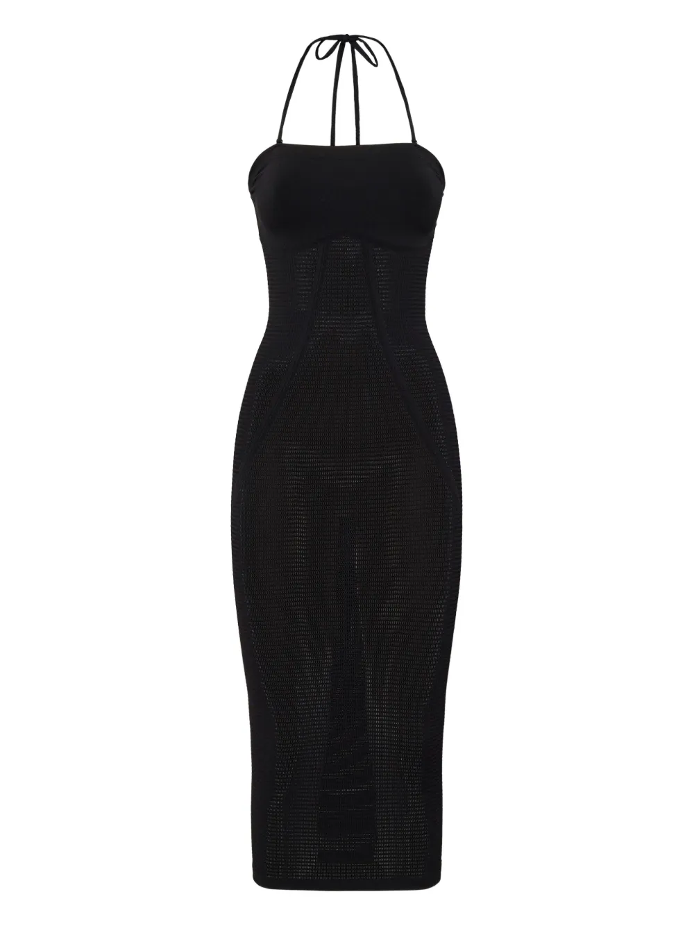 Wolford halterneck midi dress Zwart