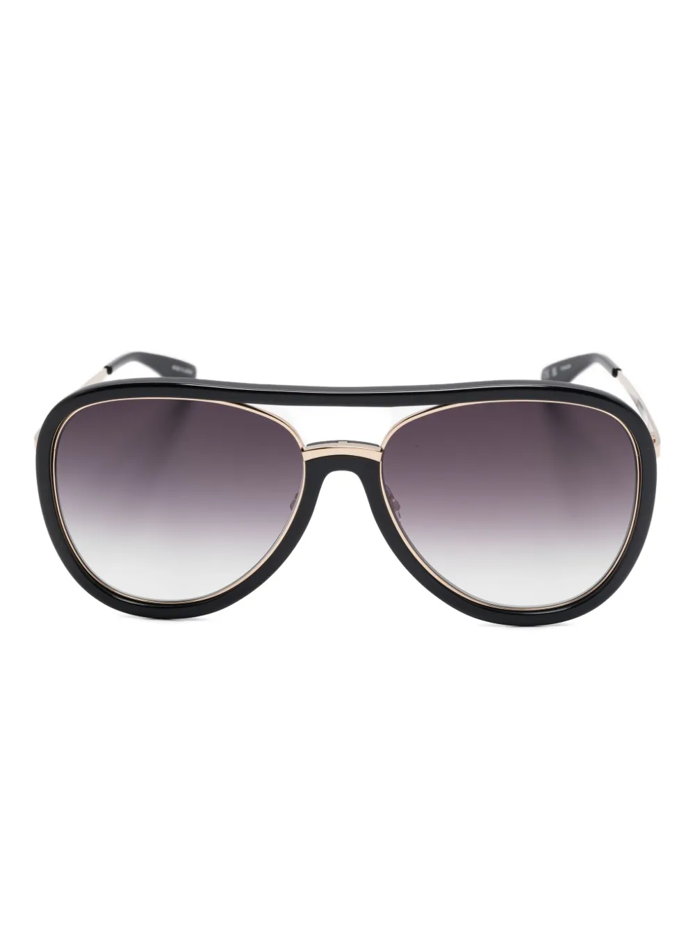 Barton Perreira Zonnebril met oversized montuur Zwart