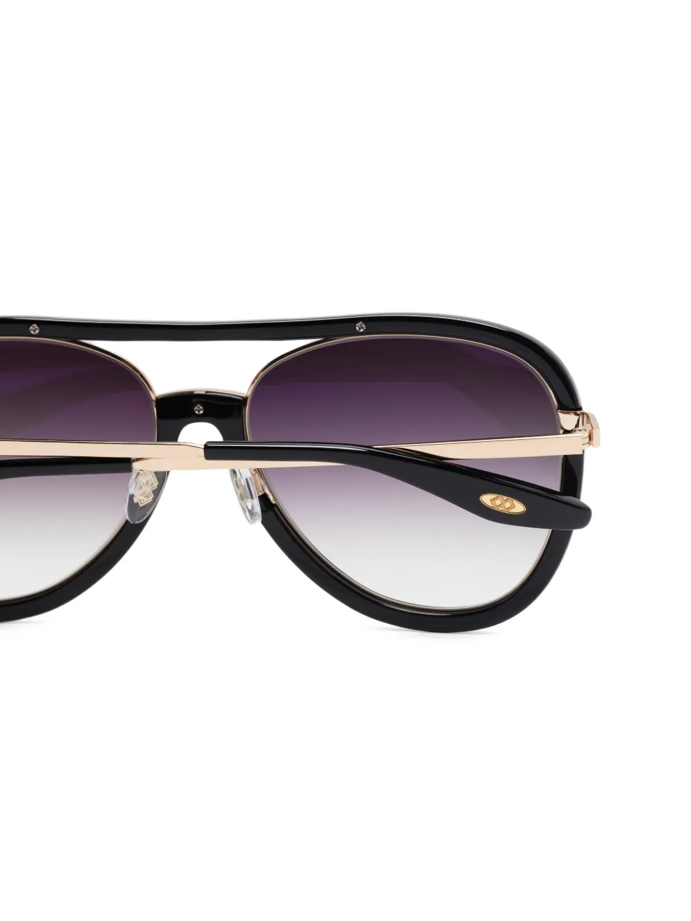 Barton Perreira Zonnebril met oversized montuur Zwart