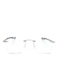 Tag Heuer Eyewear Bau rimless glasses - White