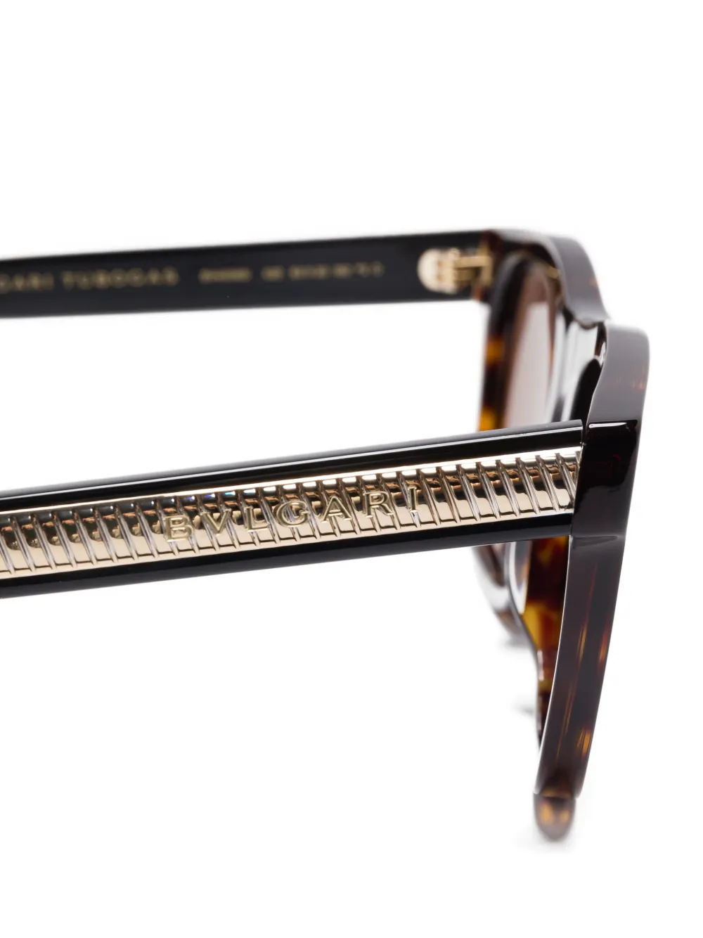 Bvlgari Serengeti tortoiseshell rectangle sunglasses Bruin