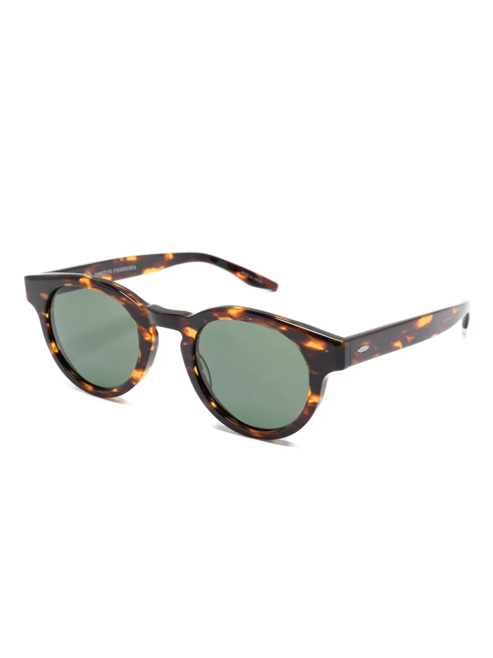 Barton Perreira Oxford tortoiseshell round sunglasses Bruin