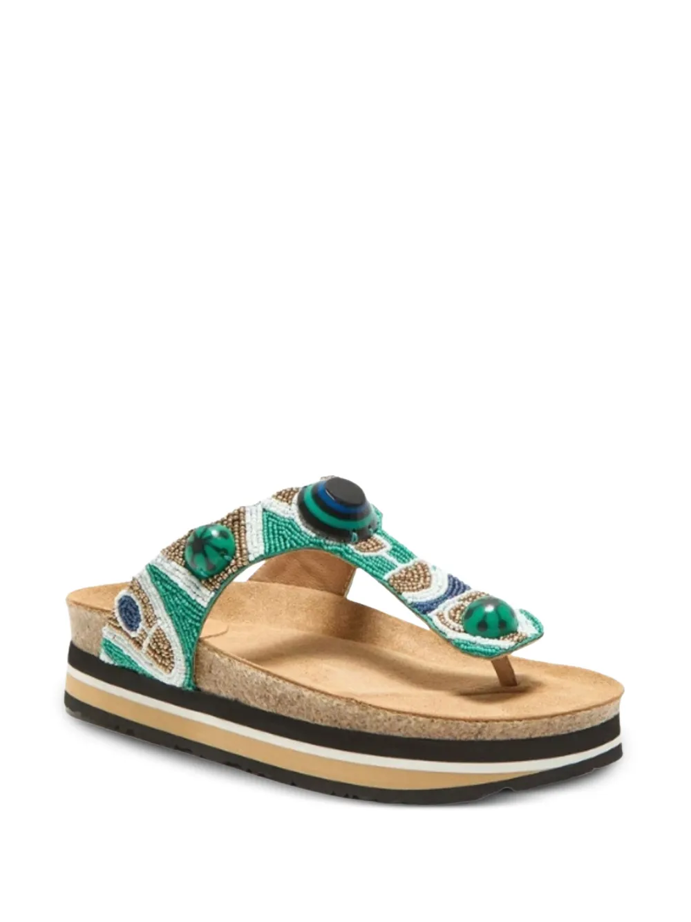 MALIPARMI 30mm beaded platform sandals | Heeled Sandals | Image 2