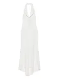 Atu Body Couture halterneck button-front maxi dress - White
