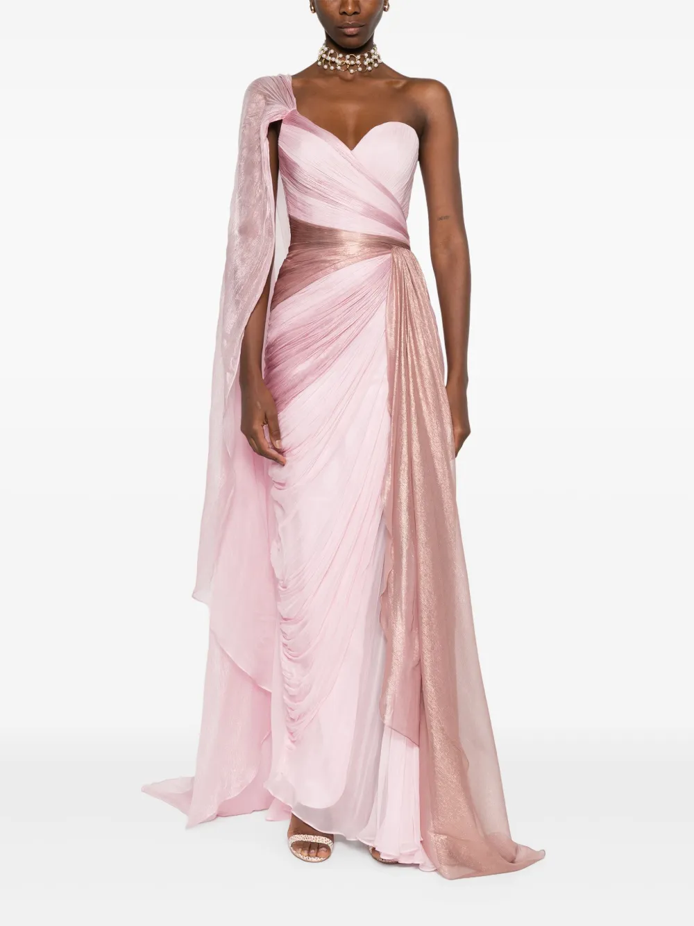 Iris Serban Alexa draped one-shoulder gown | Evening Dresses | Image 2