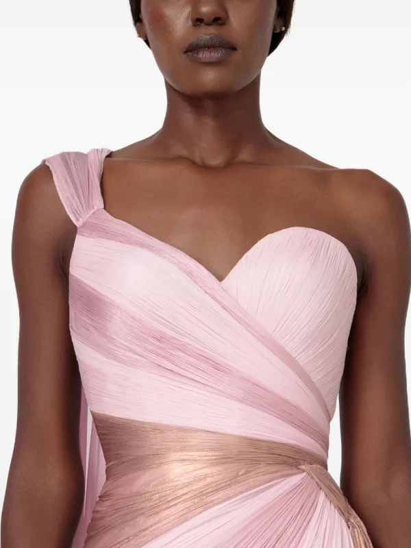 iris one shoulder crepe dress Windsor Iris One-Shoulder Crepe Dress