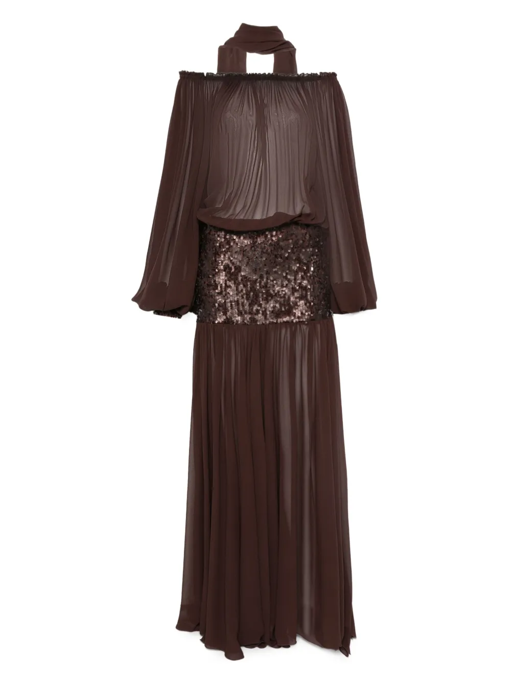 Atu Body Couture sequin-embellished off-shoulder dress Bruin