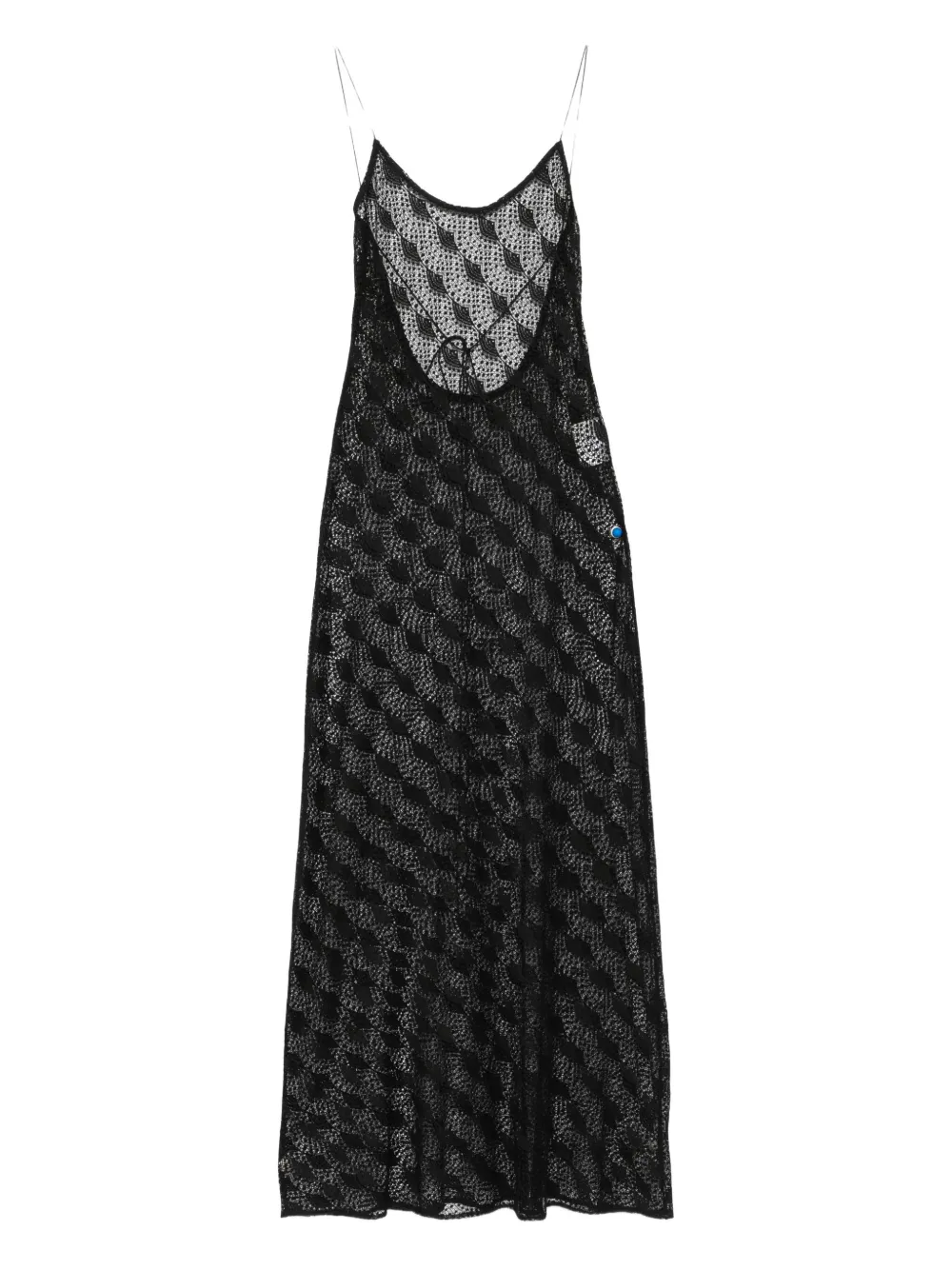 Atu Body Couture open-back patterned maxi dress Zwart