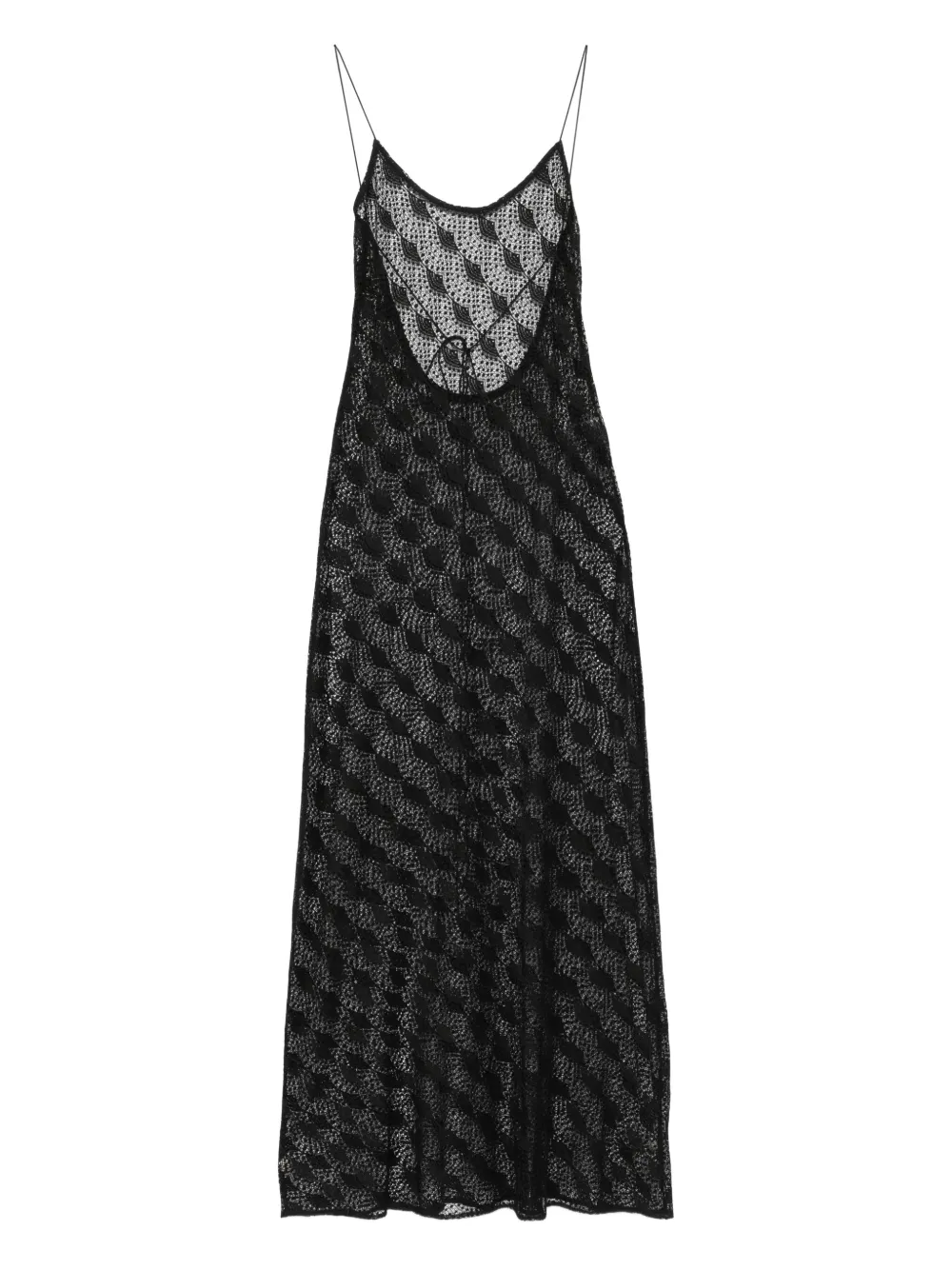 Atu Body Couture open-back patterned maxi dress Zwart