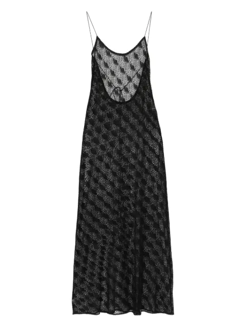 Atu Body Couture open-back patterned maxi dress