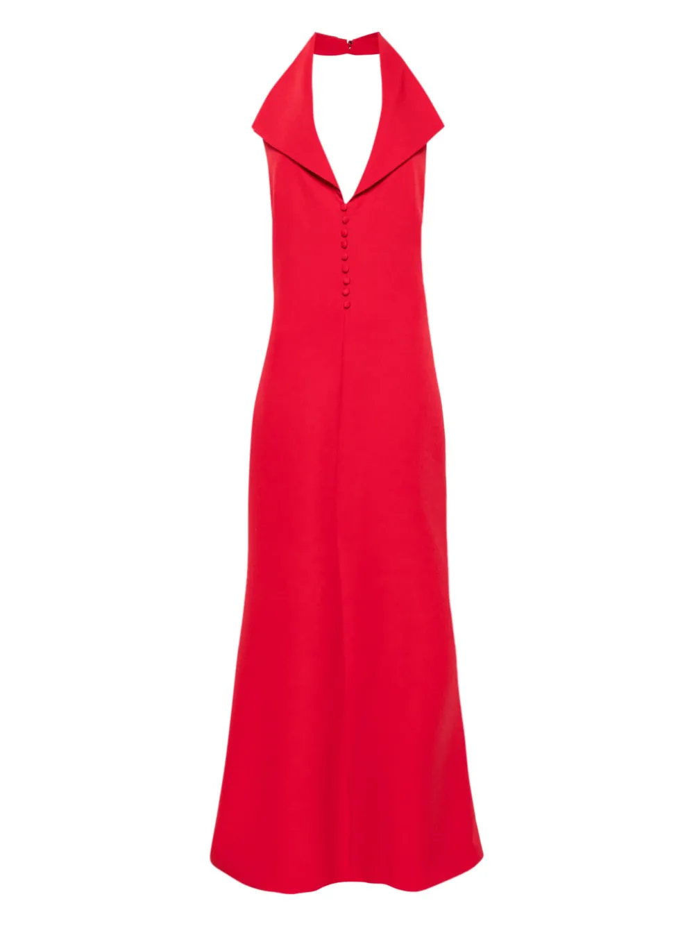 Atu Body Couture halter-neck button-front maxi dress Rood