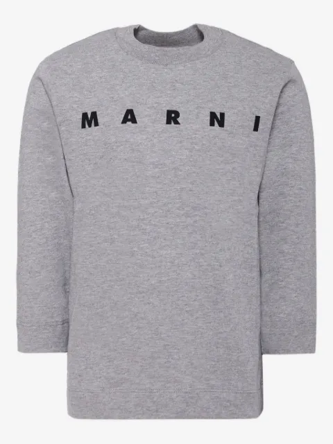 Marni Kids playera manga larga con logo estampado