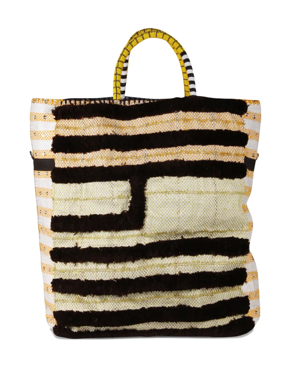 Enshalla striped-panel tote bag | Image 2