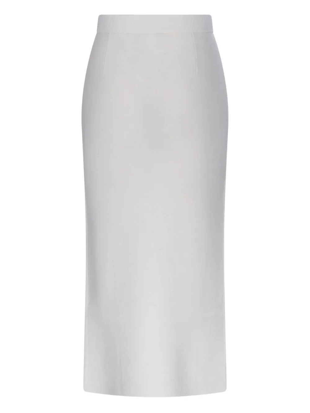 Max Mara ribbed wrap-effect midi skirt | White | Image 1