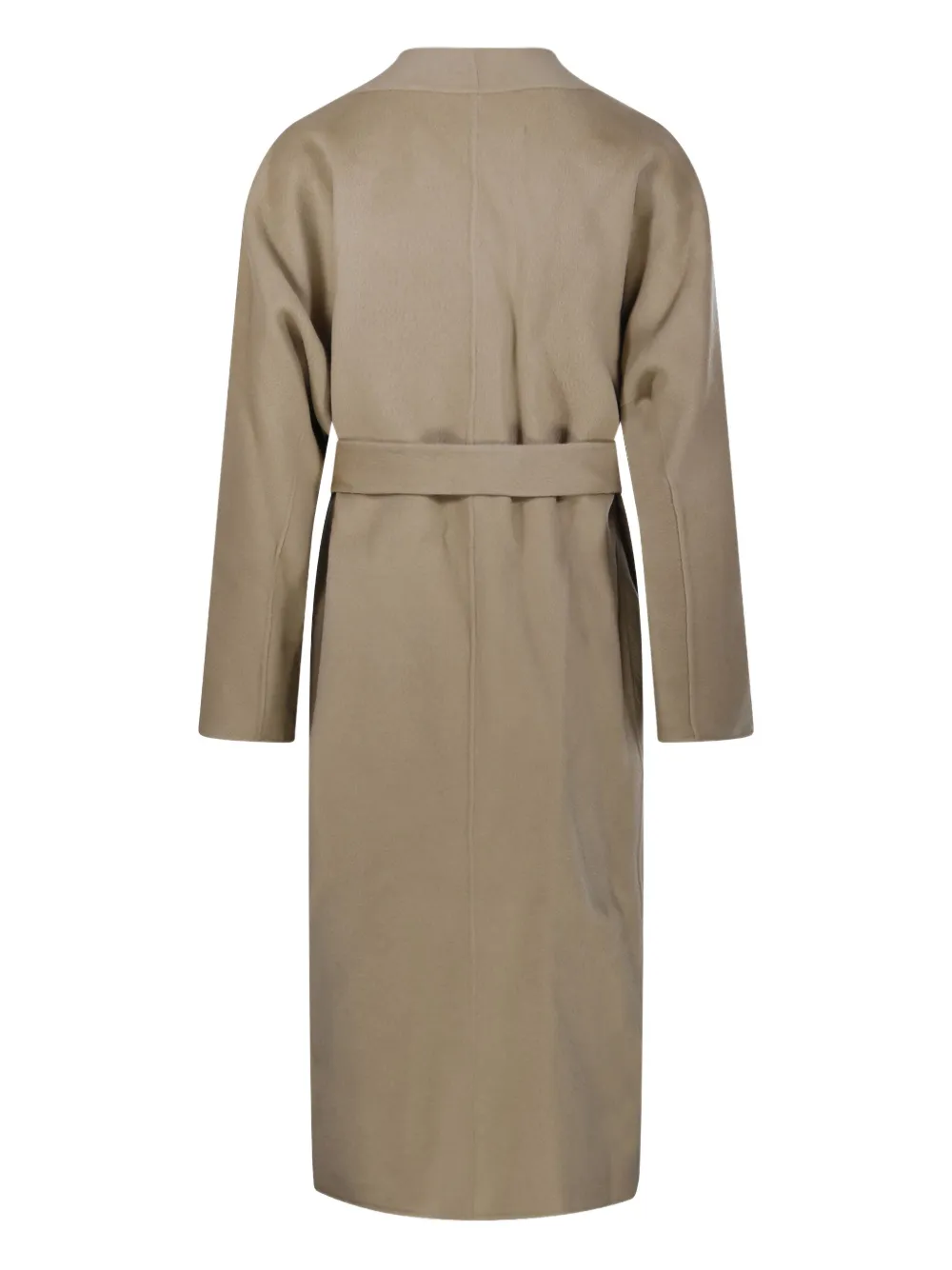  Sandbeige Belted Coat - Brown 