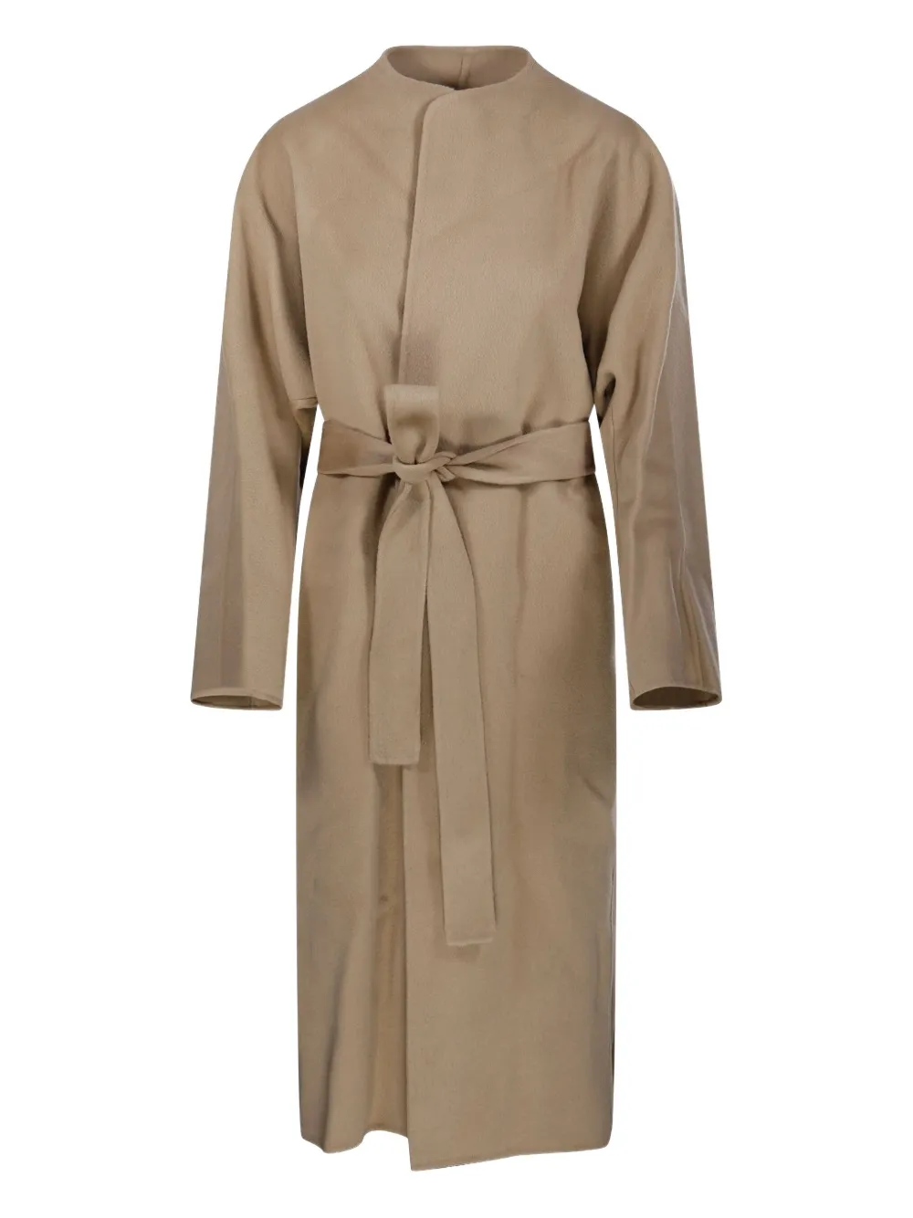 SANDBEIGE belted coat - Brown