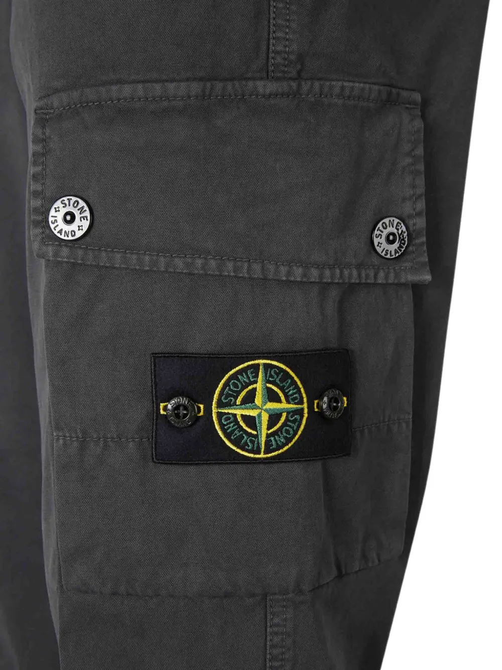Stone Island Twill broek met toelopende pijpen Grijs