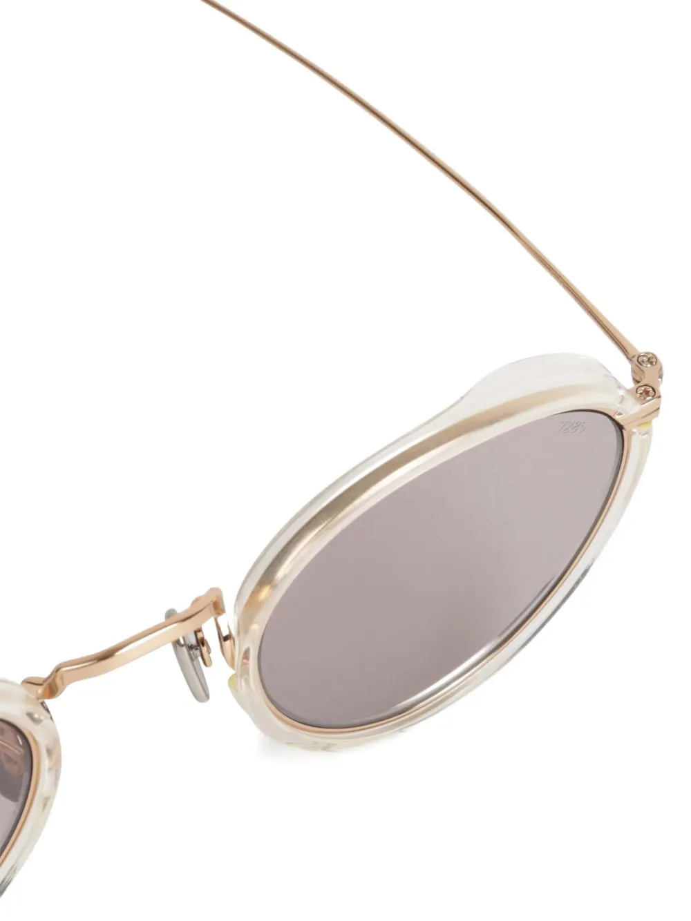 Eyevan7285 Zonnebril met rond montuur Grijs